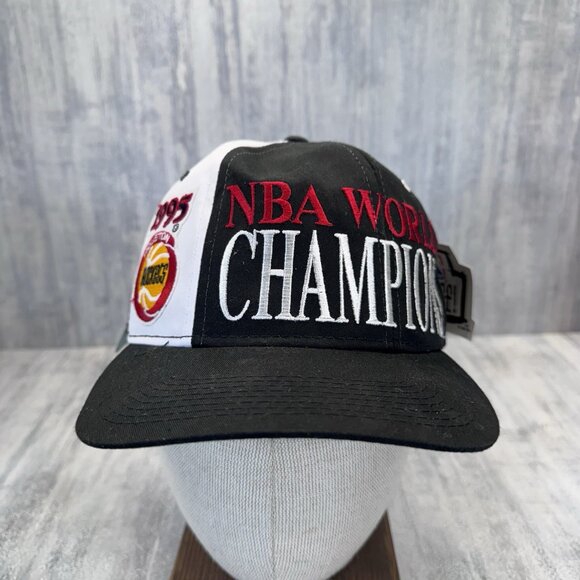 Vintage 90s Houston Rockets Snapback Hat 1995 NBA World Champions Starter NWT - Picture 2 of 9